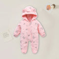 0-12M Cartoon Newborn Bodysuit Warm Romperssoft Newborn Baby Clothes Flannel Autumn Winter Baby Boys Girls Jumpsuit